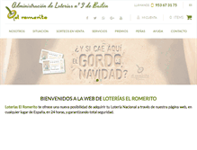 Tablet Screenshot of loteriaselromerito.com